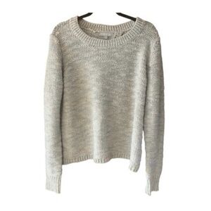 Banana Republic Italian Yarn‎ Split Back Metallic Sweater